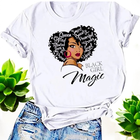 Black Girl Magic Graphic Tee Shirt - Picture 13 of 16